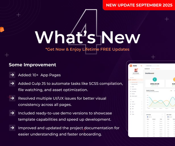 Zenix - Crypto Bootstrap Admin Dashboard + FrontEnd - 1